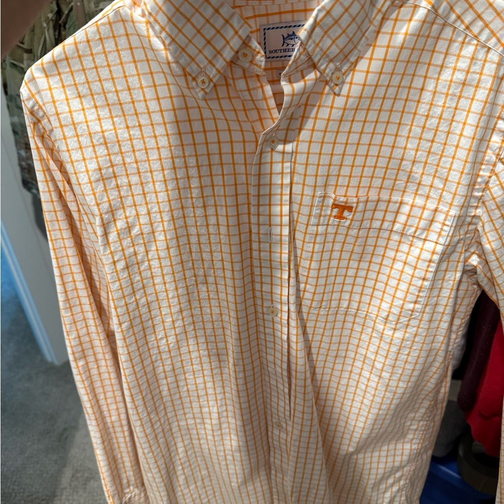 Southern Tide TN Volunteer Orange Casual Button Down Shirt